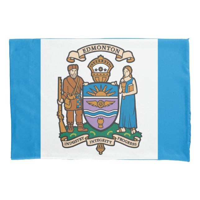 Funda De Cojín Bandera de Edmonton (Alberta, Canadá) (Anverso-izquierdo)