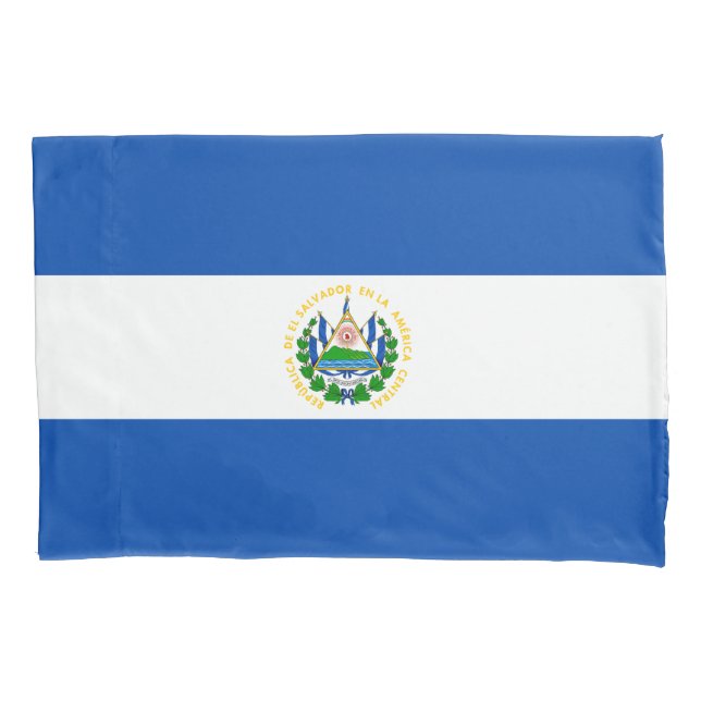 Funda De Cojín Bandera de El Salvador (Anverso)