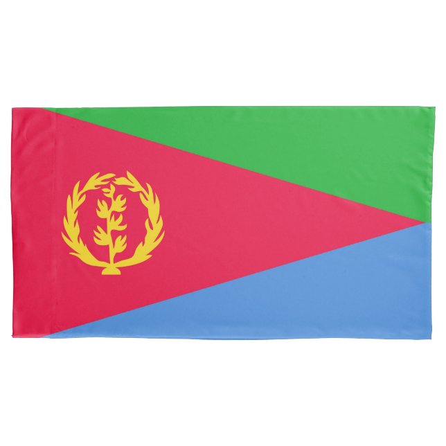 Funda De Cojín Bandera de Eritrea (Anverso)
