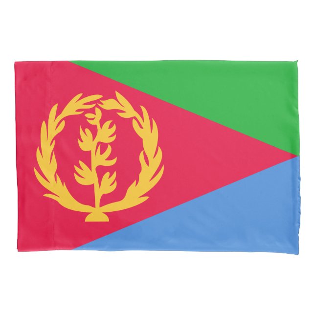 Funda De Cojín Bandera de Eritrea (Anverso)