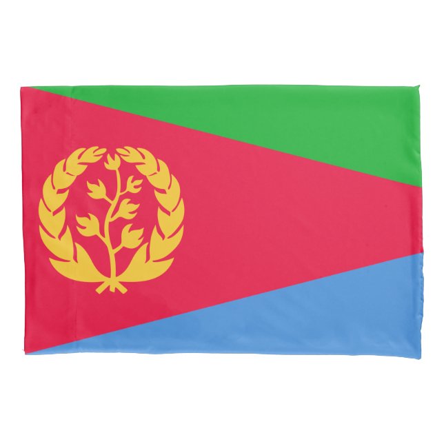 Funda De Cojín Bandera de Eritrea (Eritrea) (Anverso-izquierdo)