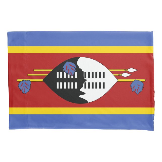 Funda De Cojín Bandera de Eswatini (Swazilandia) (Anverso-izquierdo)