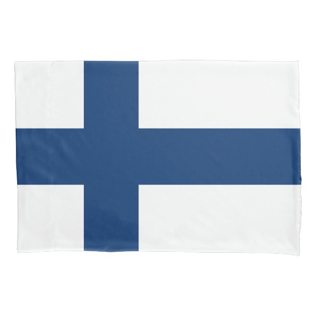 Funda De Cojín Bandera de Finlandia (Anverso)