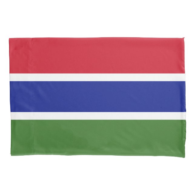 Funda De Cojín Bandera de Gambia (Anverso)