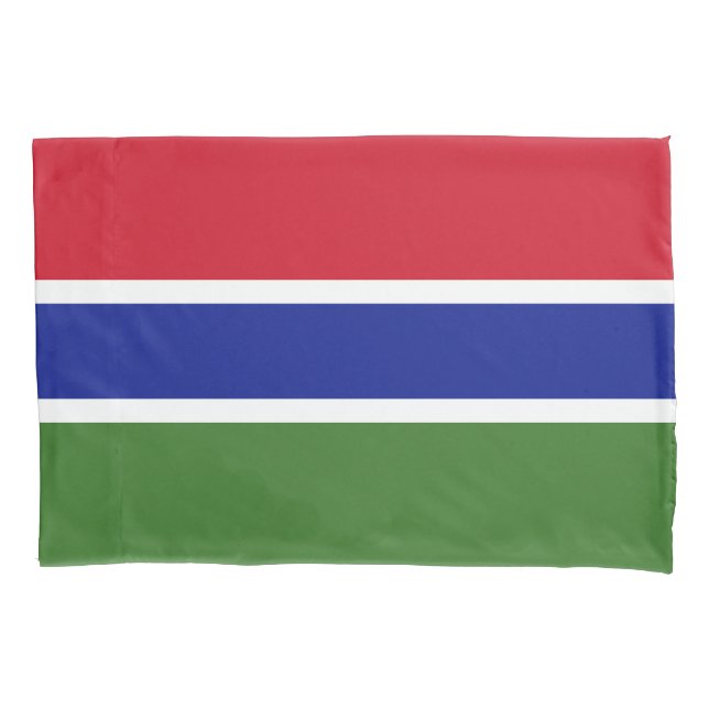Funda De Cojín Bandera de Gambia (Anverso)