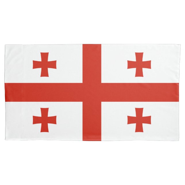 Funda De Cojín Bandera de Georgia (Anverso)