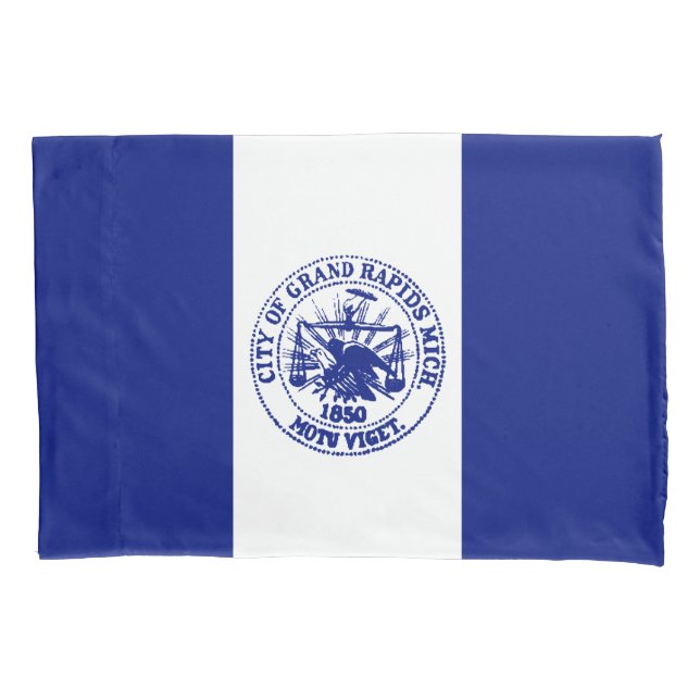 Funda De Cojín Bandera de Grand Rapids (Michigan City) (Anverso-izquierdo)
