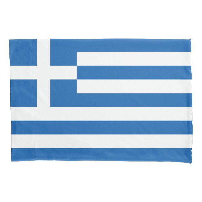 Funda De Cojín Bandera de Grecia (Anverso)