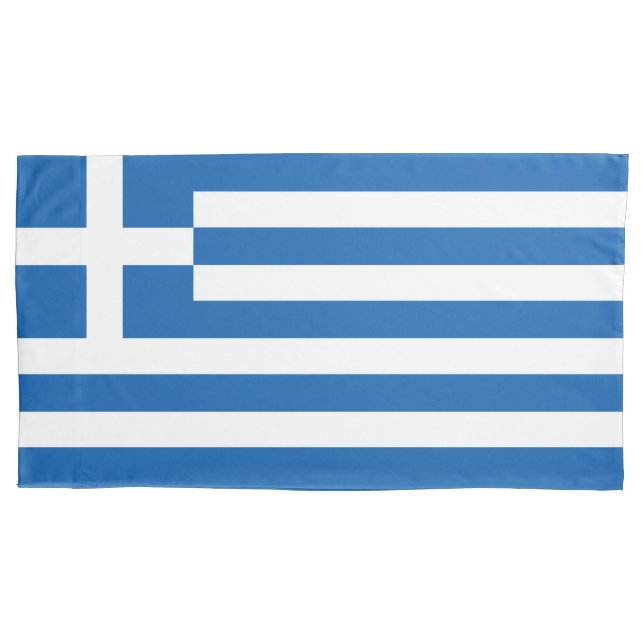 Funda De Cojín Bandera de Grecia (Anverso)