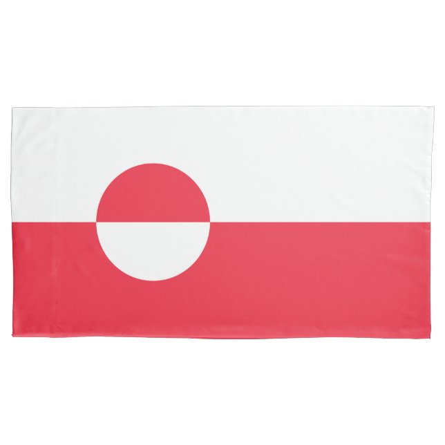 Funda De Cojín Bandera de Groenlandia (Anverso)