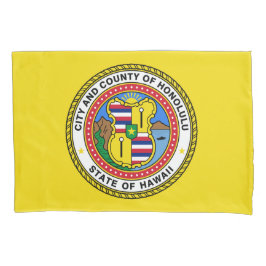 Funda De Cojín Bandera de Honolulu (Hawái)