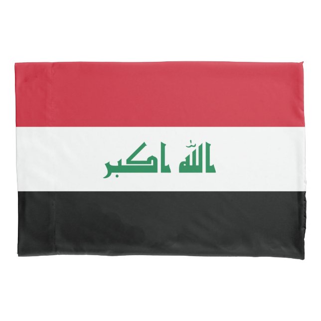 Funda De Cojín Bandera de Irak (Anverso)