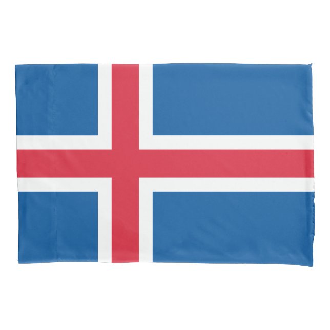 Funda De Cojín Bandera de Islandia (Anverso)
