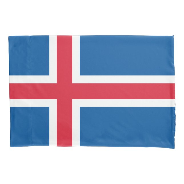 Funda De Cojín Bandera de Islandia (Anverso)