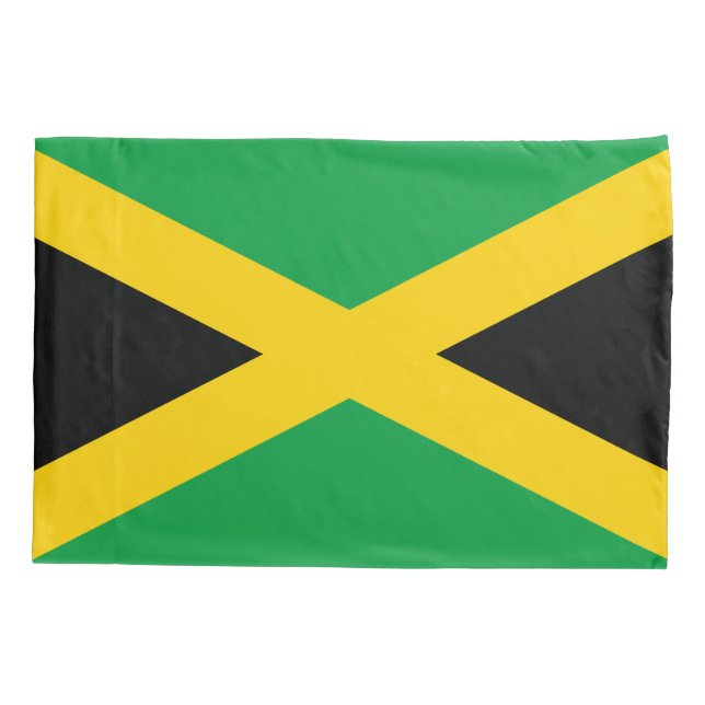 Funda De Cojín Bandera de Jamaica (Reverso)