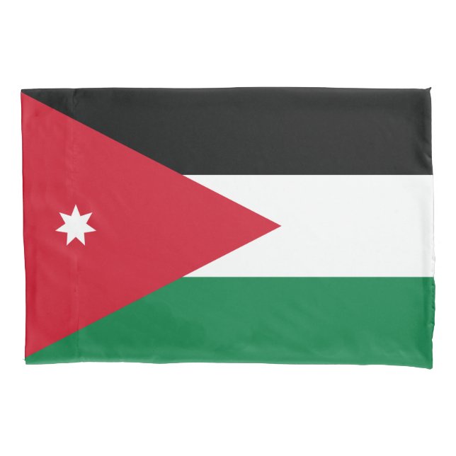 Funda De Cojín Bandera de Jordania (Anverso-izquierdo)