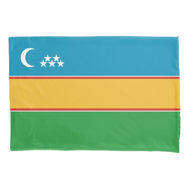 Funda De Cojín Bandera de Karakalpakstan (Anverso)