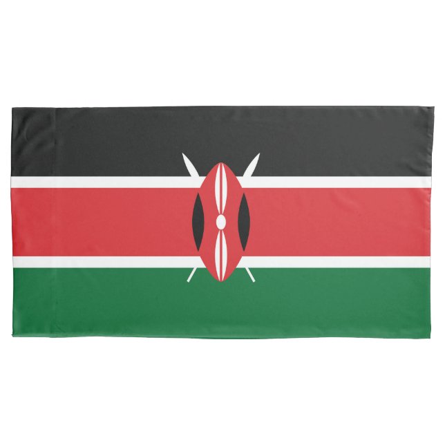 Funda De Cojín Bandera de Kenia (Anverso)