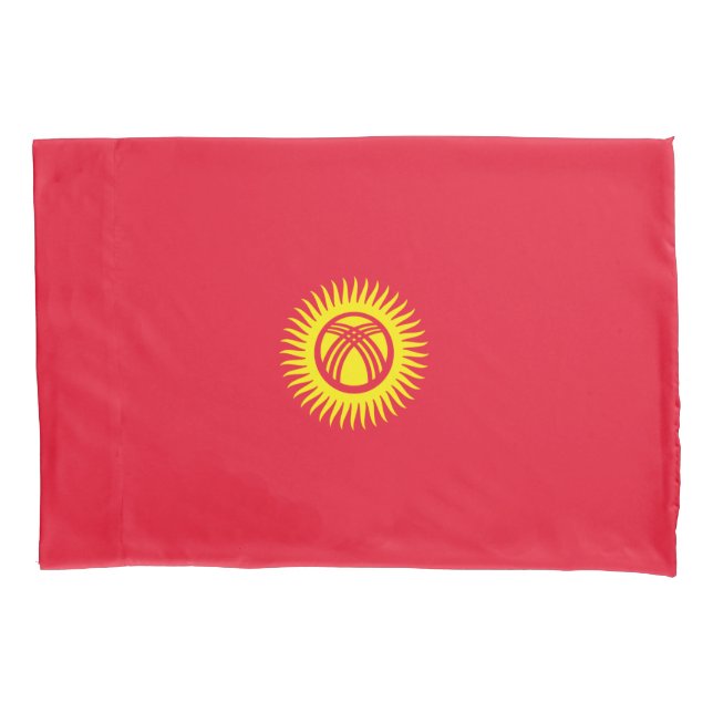 Funda De Cojín Bandera de Kirguistán (Anverso-izquierdo)