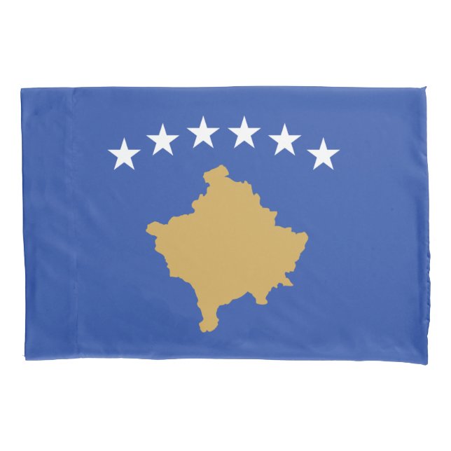 Funda De Cojín Bandera de Kosovo (Anverso)