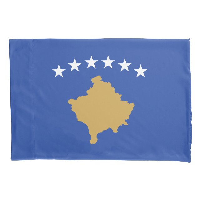 Funda De Cojín Bandera de Kosovo (Anverso)