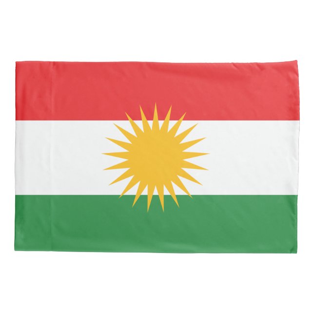 Funda De Cojín Bandera de Kurdistán (Reverso)