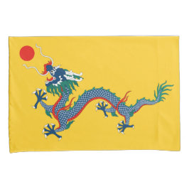 Funda De Cojín Bandera de la dinastía Qing china (dragón chino) (