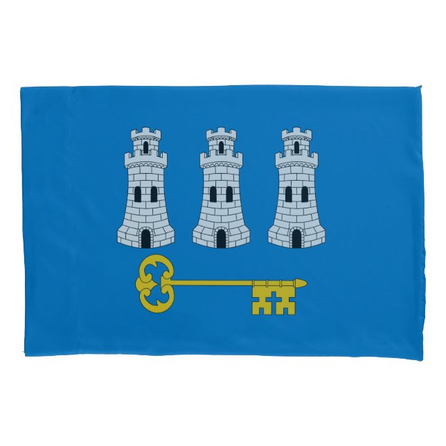 Funda De Cojín Bandera de La Habana, Cuba Pillowcase (Anverso)