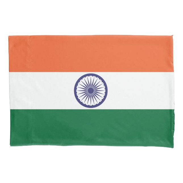 Funda De Cojín Bandera de la India (Anverso)