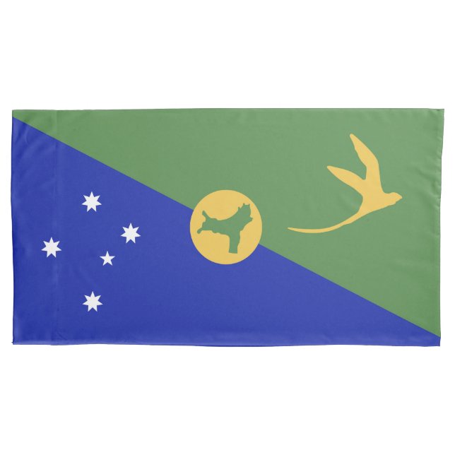 Funda De Cojín Bandera de la isla de los navidades (Anverso)