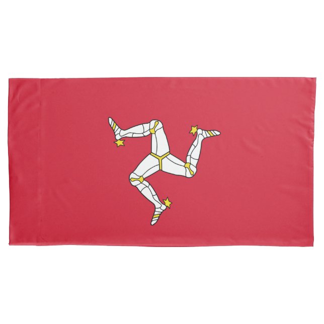 Funda De Cojín Bandera de la Isla de Man (Anverso)