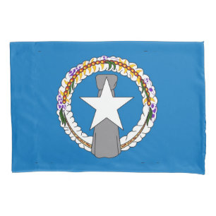 Funda De Cojín Bandera de la Mariana del Norte