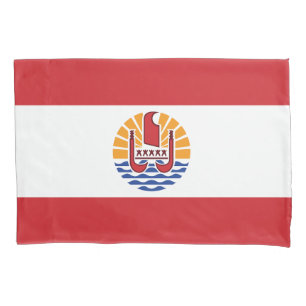 Funda De Cojín Bandera de la Polinesia Francesa