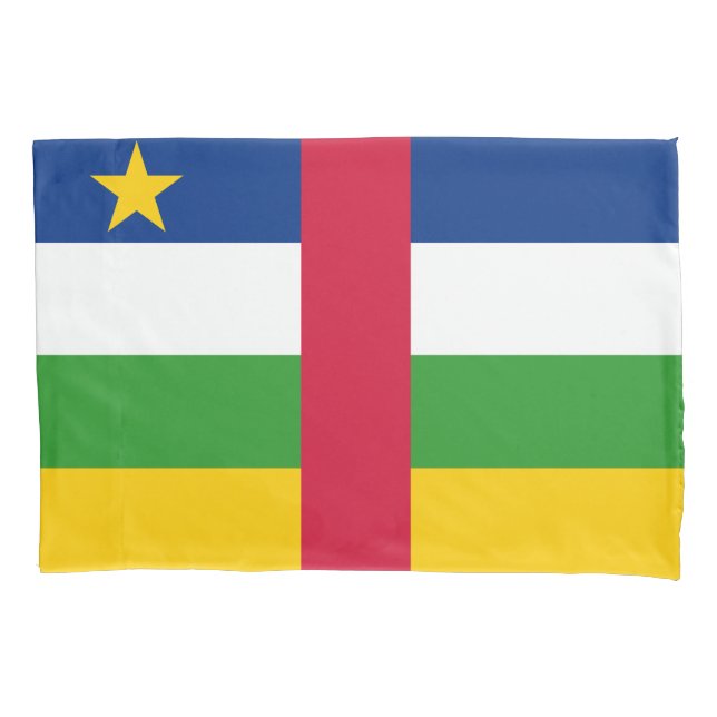 Funda De Cojín Bandera de la República Centroafricana (Anverso-izquierdo)