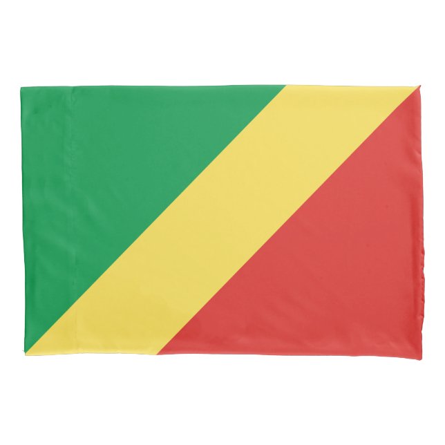Funda De Cojín Bandera de la República del Congo (Anverso)