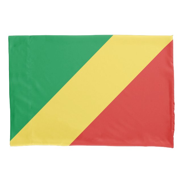 Funda De Cojín Bandera de la República del Congo (Anverso)
