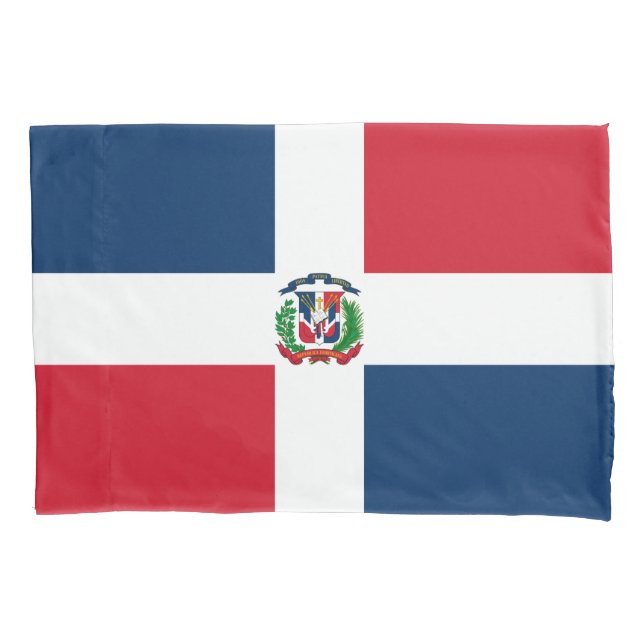 Funda De Cojín Bandera de la República Dominicana (Anverso)