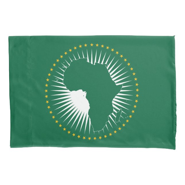 Funda De Cojín Bandera de la Unión Africana (África) (Panafrica) (Anverso)