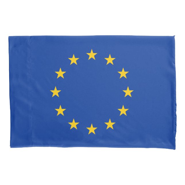 Funda De Cojín Bandera de la Unión Europea (Anverso)