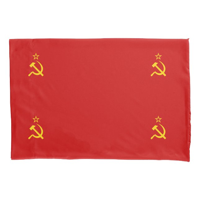 Funda De Cojín bandera de la URSS (Anverso-izquierdo)