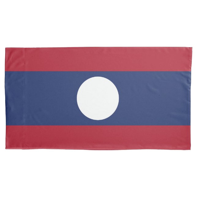 Funda De Cojín bandera de Laos (Anverso)