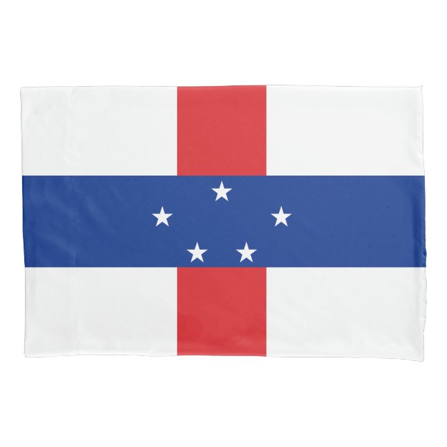 Funda De Cojín Bandera de las Antillas Neerlandesas (Anverso)