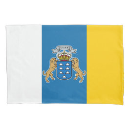 Funda De Cojín Bandera de las Islas Canarias (Canarias) (Canarias