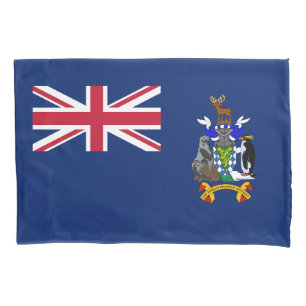 Funda De Cojín Bandera de las Islas Georgias del Sur y Sandwich d
