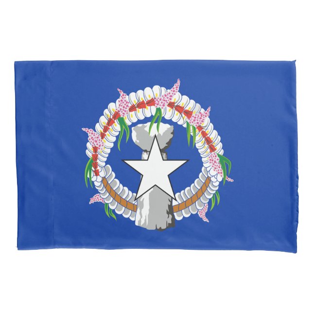 Funda De Cojín Bandera de las Islas Marianas del Norte (Anverso)