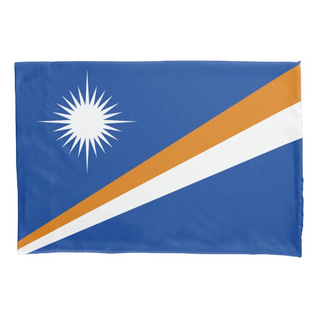 Funda De Cojín Bandera de las Islas Marshall (Anverso)