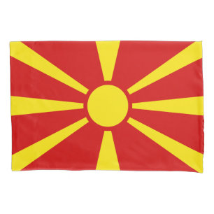 Funda De Cojín Bandera de Macedonia del Norte