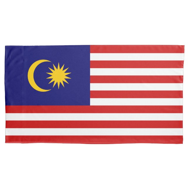 Funda De Cojín Bandera de Malasia (Anverso)