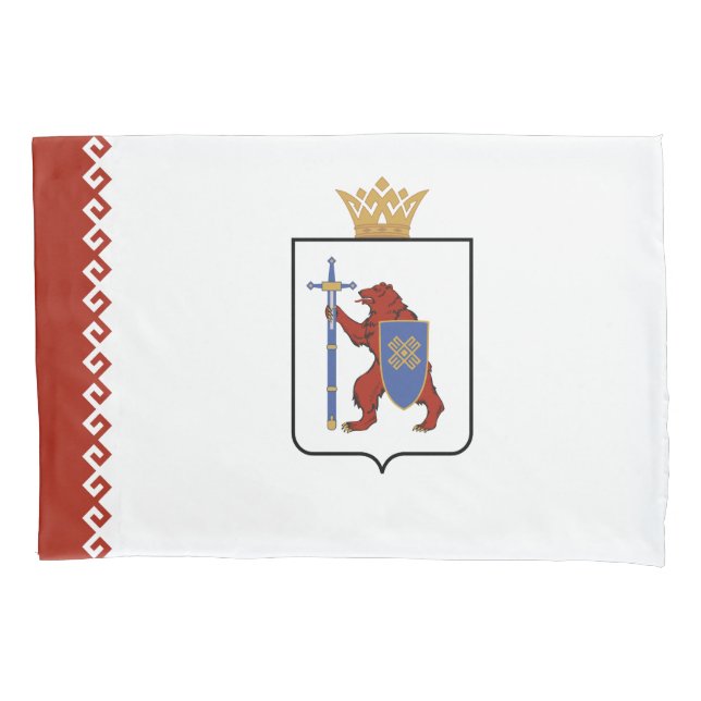Funda De Cojín Bandera de Mari El (Anverso)