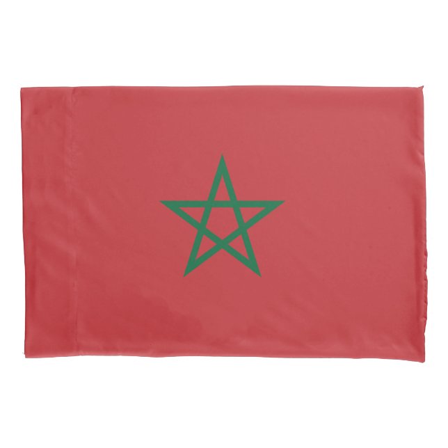 Funda De Cojín Bandera de Marruecos (Anverso)